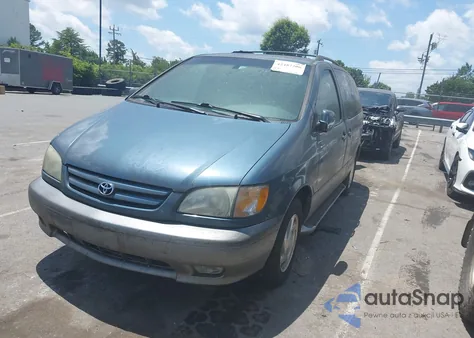 2002 Toyota Sienna Xle z USA, uszkodzony, nr VIN 4T3ZF13C52U440814